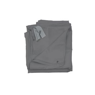 Hhg Juego De 4 Paredes Laterales Para P&eacute;rgola C&aacute;diz, Recambio Pared Lateral Pabell&oacute;n 4x3m, Poli&eacute;ster, Gris