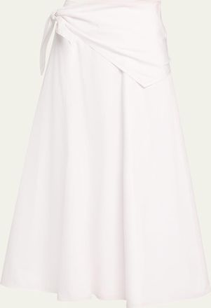 Vince Cotton Scarf Maxi Skirt