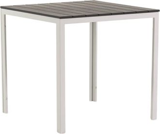 Siediti Fuori e Dentro Mesa de jard&iacute;n cuadrada 78x78 cm con tablero de lamas pizarra