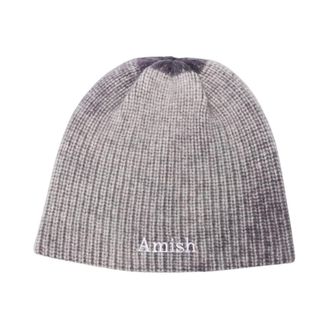 Amish Beanie Rib C0759 - Heren - Accessoires - Grijs - Maat: ONE Size Zijde