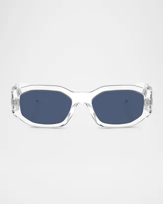 Versace Men & apos;s Geometric Propionate Sunglasses