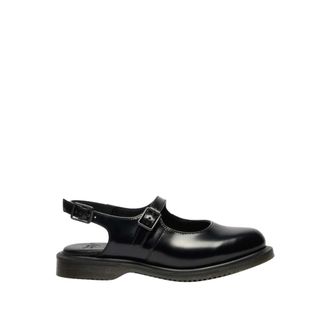 Dr. Martens Madaline Mary Jane Glad Leren Slingback Schoenen - Dames - Ballerinas - Zwart - 38 EU - Leer - Schoenen