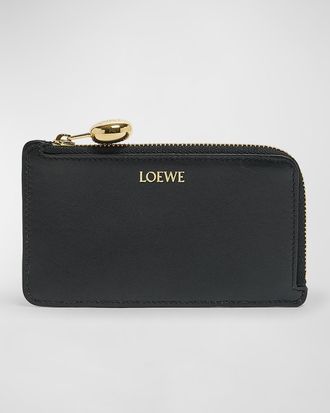 Loewe Pebble Zip Leather Card Holder