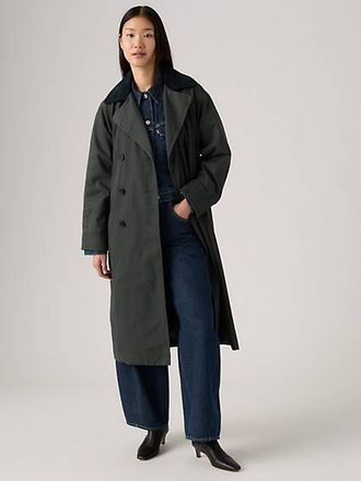 Levi's Bree Barn Trench Coat - Womens - 2XL - Black