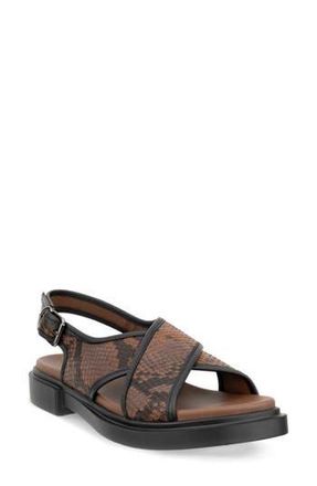 Ecco Seoul Slingback Sandal in Mink/Black/Coffee/Black at Nordstrom Rack, Size 8-8.5Us / 39Eu