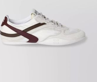 Miu Miu technical fabric and suede sneakers