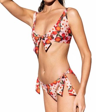 Borgo De Nor Bow Tie Top In Belisama Pink