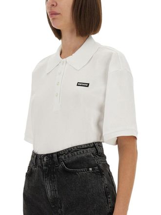 Rotate Organic Cotton Polo Shirt - White