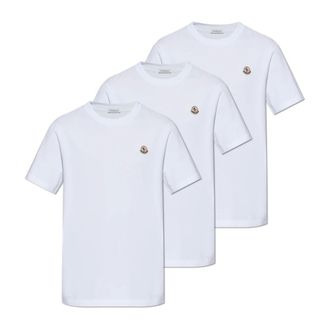 Moncler Heren, Tops, Wit, Maat: 2XL Katoen