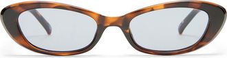 Le Specs The Whisperer 52mm Cat Eye Sunglasses in Dark Tort/Smoke Tint at Nordstrom