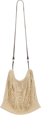 Christophe Lemaire large Filt Net cross body bag - unisex - Calf Leather/Polyamide - OS - Neutrals