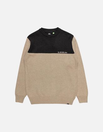Quiksilver Mens Quiksilver Mens Bloody Monday Knitted Colourblock Sweatshirt - Green - Size: 38
