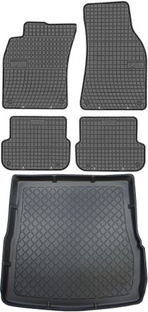 OEM Juego De Alfombrillas De Goma Para Coche Y Maletero Para Audi A6 C6 Kombi (de Junio De 2006 A 2011)