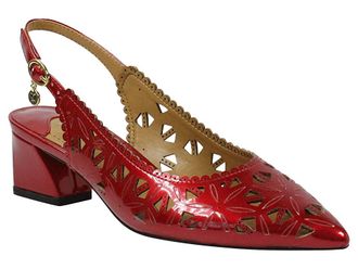 J. Reneé Eloden Womens Shoes Red Pearl Patent : 8.5 W (C), Synthetic