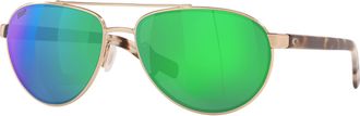 Costa 6S4007 Fernandina Polarized 400712 Mens Sunglasses Gold Size 57