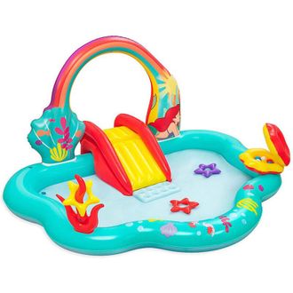 Bestway Piscina Hinchable Parque Juegos Disney Sirenita 221x193x117 Cm