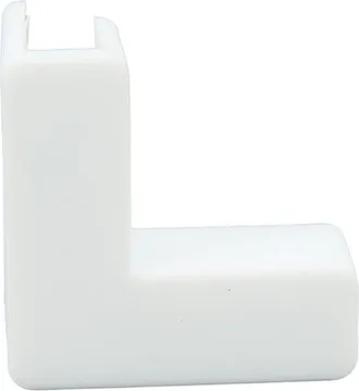 OEM 20 Protectores De Esquina En Forma De L Para Muebles, Seguridad Infantil, Esquinas De Mesa Reforzadas, Color Blanco - Paquete De 20