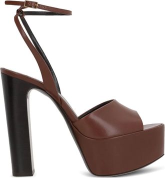 Saint Laurent 125 mm Jodie sandalen - Bruin