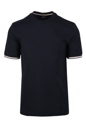 HUGO BOSS Mens Thompson 04 T Shirt Dark Blue - Navy Cotton - Size 2XL