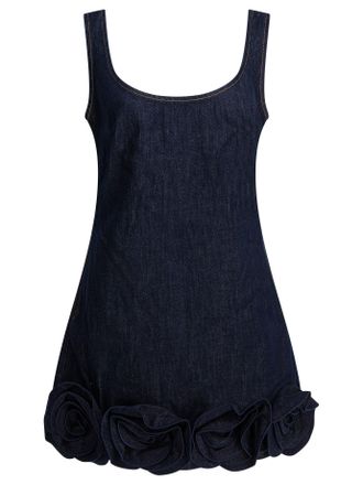 Self Portrait Sheath Dress With 3 D Flowers