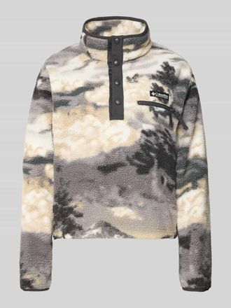 Columbia Regular Fit Pullover mit Logo-Patch Modell Helvetia in Black, Gr&ouml;&szlig;e XL