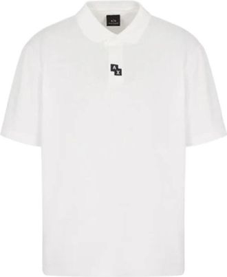 A|X Armani Exchange Polo - Heren - Polos - Wit - S - Katoen - Tops
