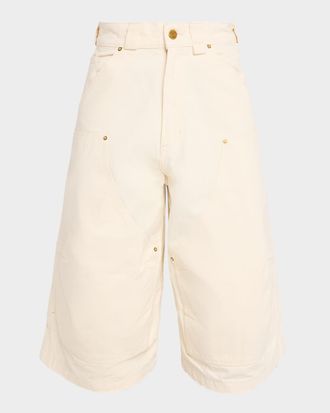 Willy Chavarria Men & apos;s Stockton Double-Knee Oversized Shorts