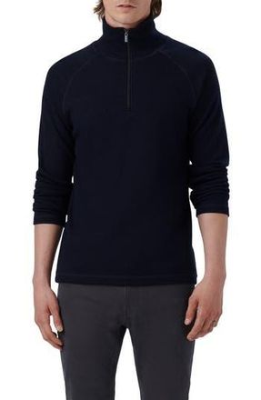 Bugatchi Quarter Zip Pullover in Navy at Nordstrom Rack, Size Xx-Large