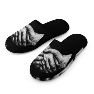 Generic Hands in Hands Mens House Slippers Slip Indoor Slipper On Shoes Warm Outdoor