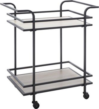 Safavieh Lameris 2 Tier Bar Cart With Handle