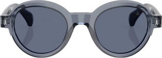 Moncler Rondosa Blue Round Unisex Sunglasses ME6003 300772 47