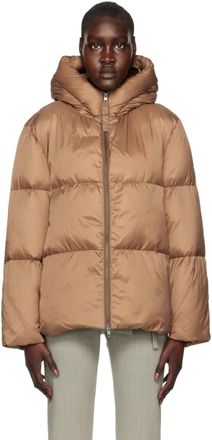 Vince top Puffer vest in Light Fawn