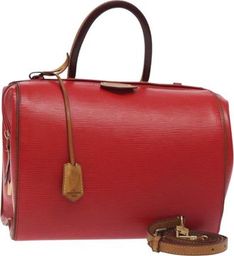 Louis Vuitton Doc Handbag Epi Leather Red Leather Handbag (Pre-Owned)