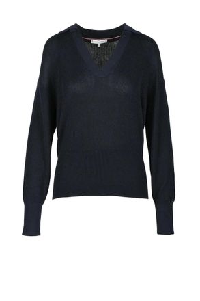 Tommy Hilfiger Navy Blue Womens Knit Sweater