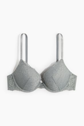 H&M Push-up-BH aus Spitze - Grau