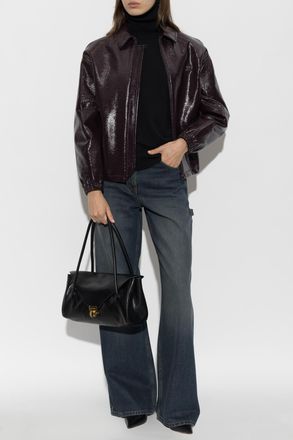 Courr&egrave;ges Wide-leg Jeans, Womens, Navy Blue