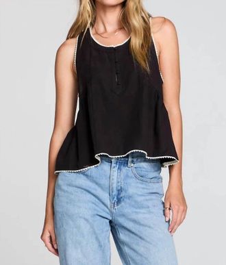 Saltwater Luxe Gael Trim Tank Top In Black