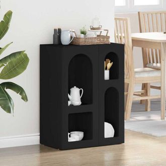 vidaXL vidaXL Credenza Nero 59 x 35 x 80.5 cm Legno multistrato