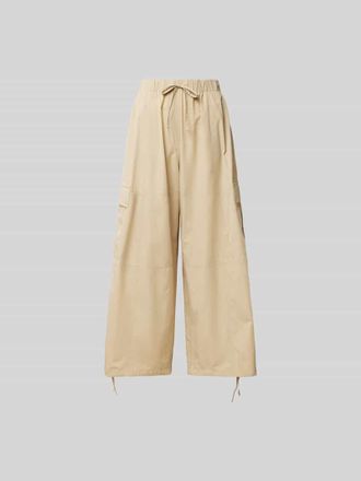 Kenzo Stoffhose mit elastischem Bund in Beige, Gr&ouml;&szlig;e XS