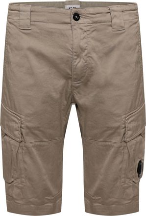 C.P. Company Mens C.P. Company Sateen Stretch Cargo Shorts in Beige
