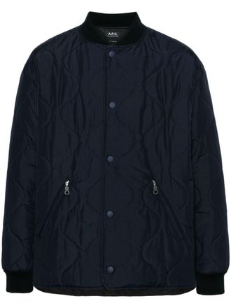 A.P.C. Bomber trapuntato Florent - Blu
