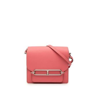 Herm&egrave;s Pre-owned Sac Roulis 18 - Dames - Pre-owned - Roze - Maat: ONE Size Leer