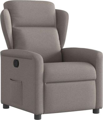 vidaXL Sill&oacute;n Reclinable De Tela Gris Taupe Vidaxl