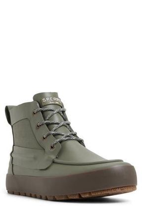 Sperry Top-Sider Sleet Lace-Up Rain Boot in Olive at Nordstrom Rack, Size 10.5