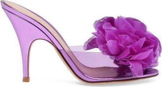 Gianvito Rossi Igea Mules in Purple Tpu at Nordstrom, Size 35.5