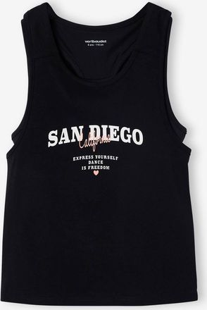 Vertbaudet Set aus Tr&auml;gertop und Sport-BH, M&auml;dchen anthrazit