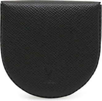Louis Vuitton Ardoise Taiga Leather Leather Coin Purse/Coin Case (Pre-Owned)