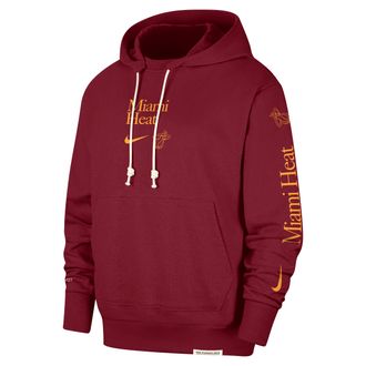 Nike Miami Heat Standard Issue Courtside Nike Mens Dri-FIT NBA Hoodie in Red | FD8596-608