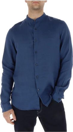 Timberland Mill Brook Linen Shirt - Heren - Casual Overhemden - Blauw - 2XL - Linnen - Overhemden