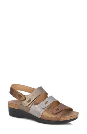 Drew Margo Slingback Sandal in Metallic Combo at Nordstrom, Size 6.5